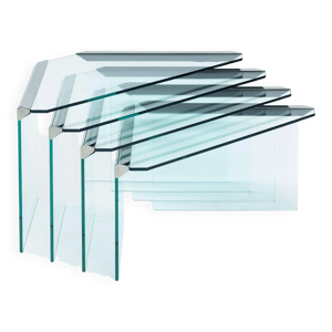 Tables gigognes en verre