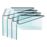 Glass & chrome Nesting Tables by Pierangelo Galotti Radice, Italy, 1970s