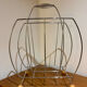 Vintage metal magazine rack