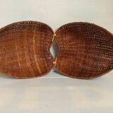 Heart shaped wicker rattan box