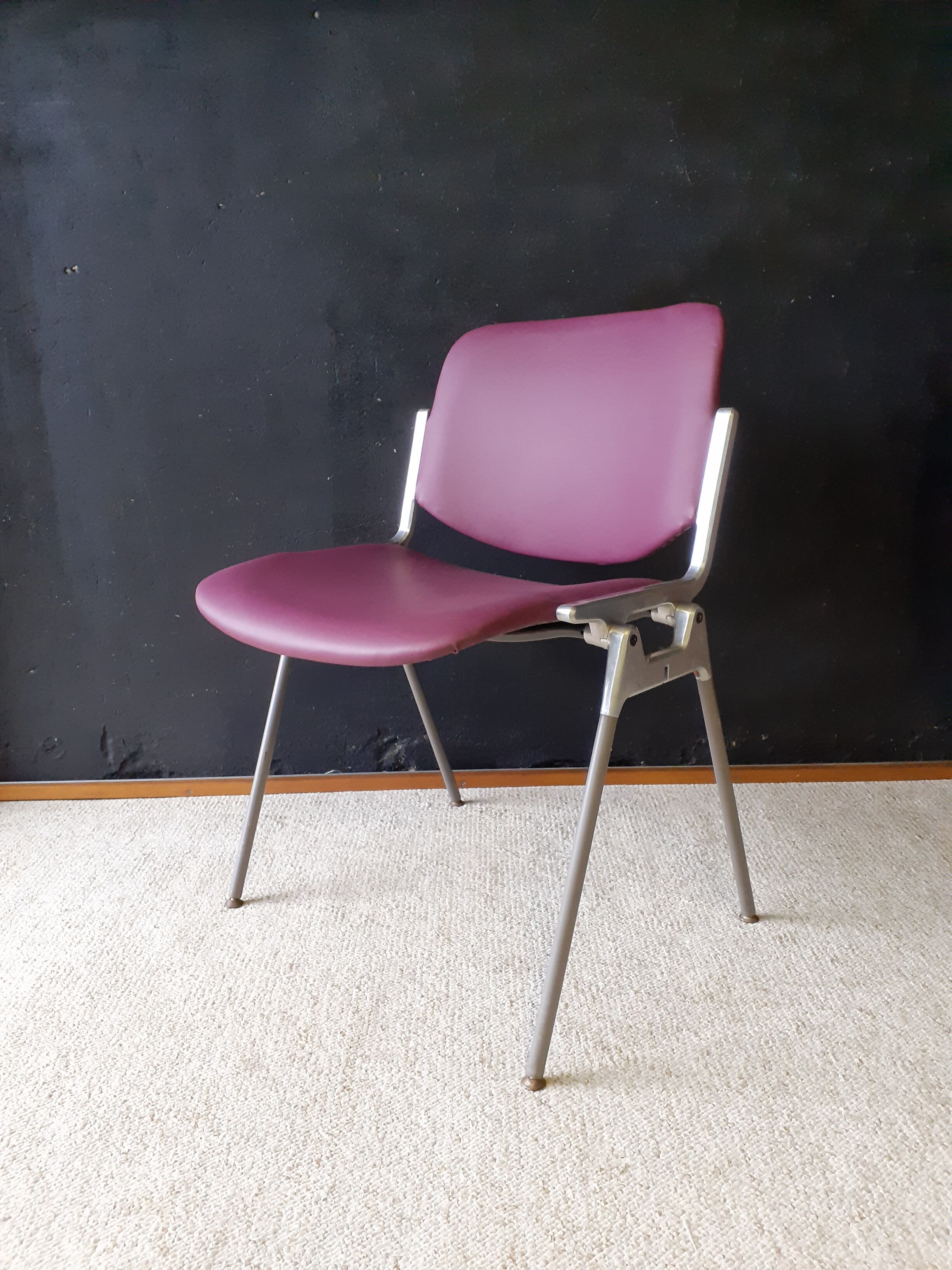Italian chair DSC106, Piretti design, Castelli edition