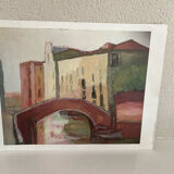 Venice landscape watercolor