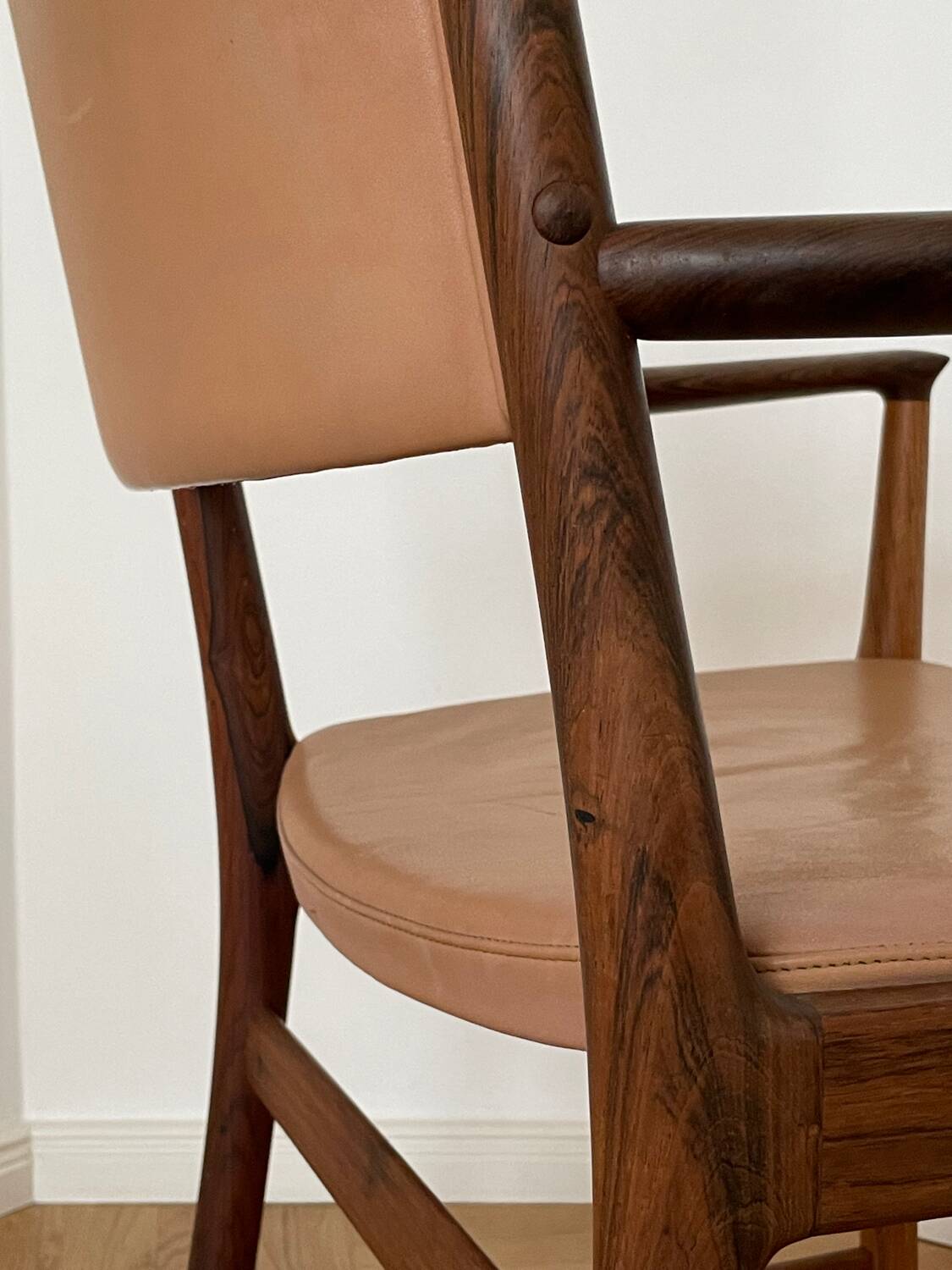 Danish Palisander Armchair Office Chair 1950s