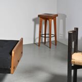 Tabouret haut par Christian Durupt, Méribel, circa 1960