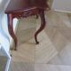 Console with curved legs - mahogany - Louis XV style - carved wood