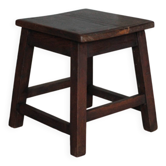 Antique wooden stool, occasional stool, plant stand