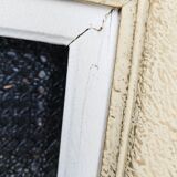 Old frame in gilded beige wood, 59x46 cm