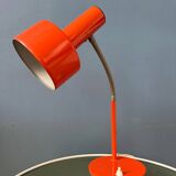 Lampe de bureau orange Hustadt Leuchten du milieu du siècle