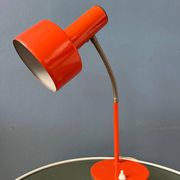 Lampe de bureau orange Hustadt Leuchten du milieu du siècle