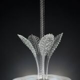 Luxury Barovier & Toso chandelier, Murano Pulegoso glass, 1950s