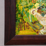 In the neighbour's garden, 1996 – Oil painting by Alexander Michael