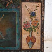 Antique Chinese chest painted in pine wood – China, circa 1900