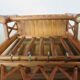 Wall mail rack in bamboo 60s 70s