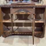Art Deco period sideboard in oak and marble