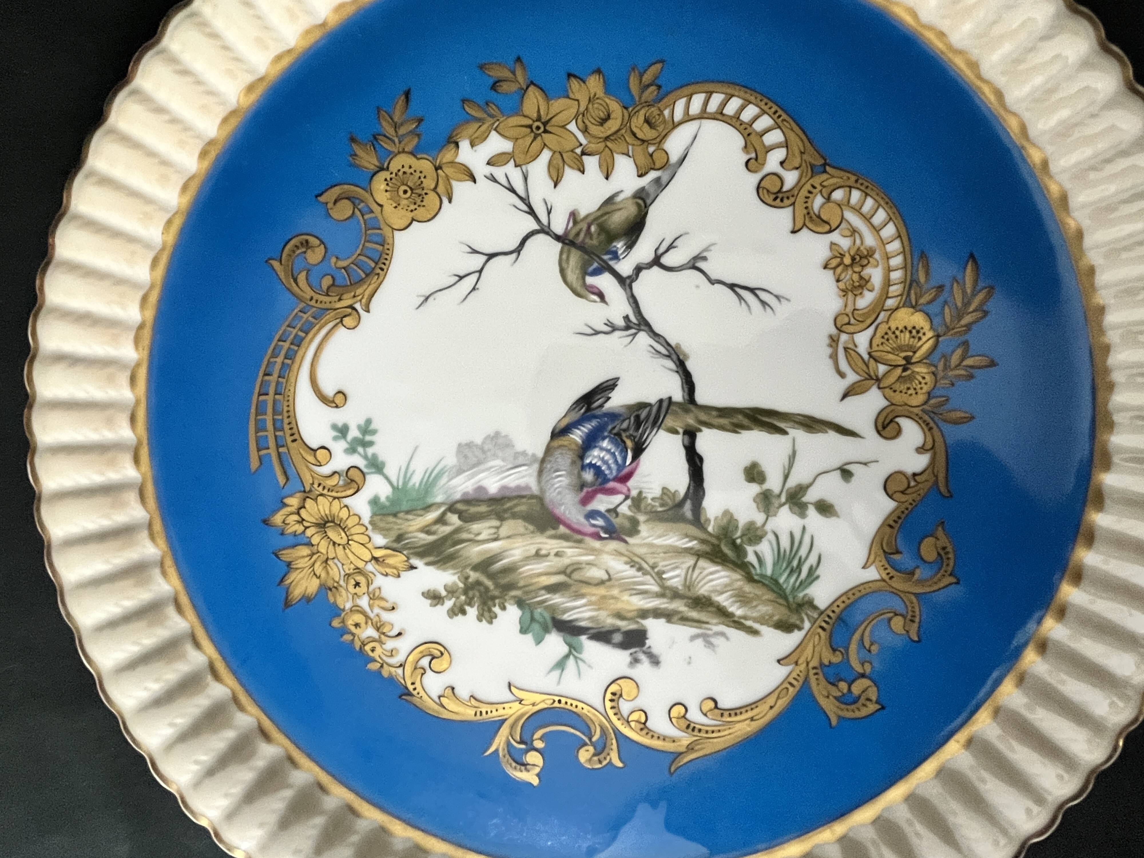 Limoges, Bernardaud polychrome porcelain tray, 20th century
