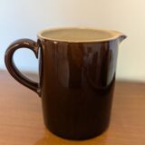 Glazed stoneware pitcher