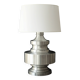 Large brushed aluminium table lamp, 1970s