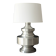 Large brushed aluminium table lamp, 1970s