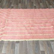 Handmade pure natural wool Berber rug in pink, size 150 x 250 cm.