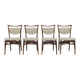 4x Chaises de salle à manger en teck par Louis van Teeffelen, 1960