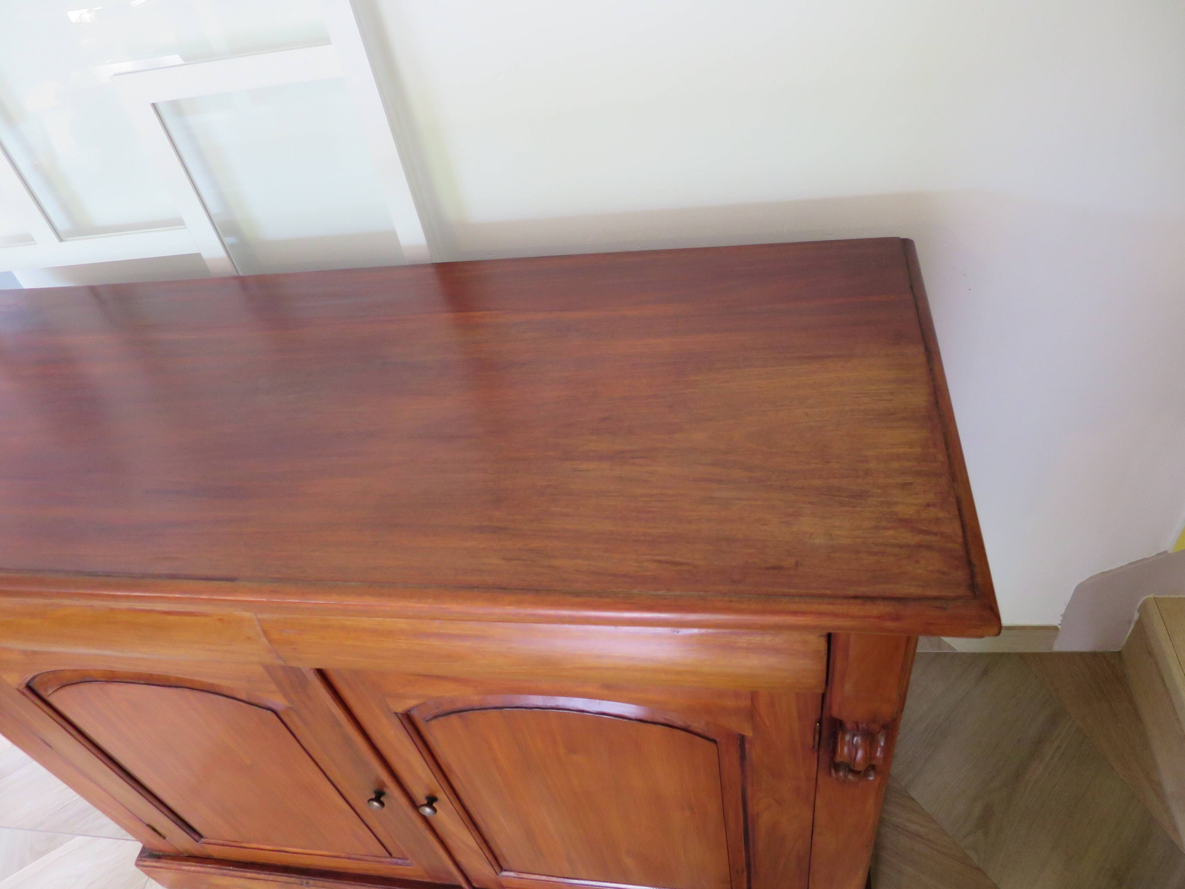 Rare mahogany buffet 2 doors-2 drawers - English style - Sideboard -Kareen Mausfield