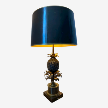 Maison Charles pineapple lamp bronze 1950-60