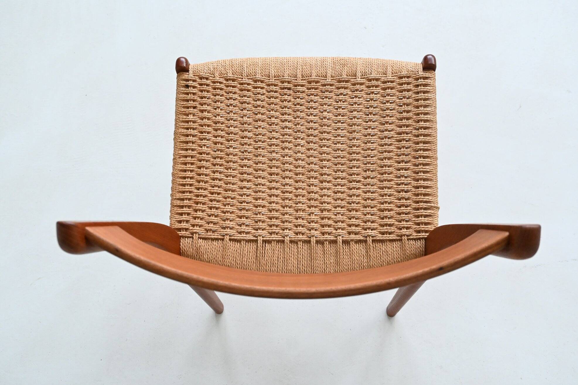 Arne Wahl Iversen set of six dining chairs in teak Glyngore Denmark 1960