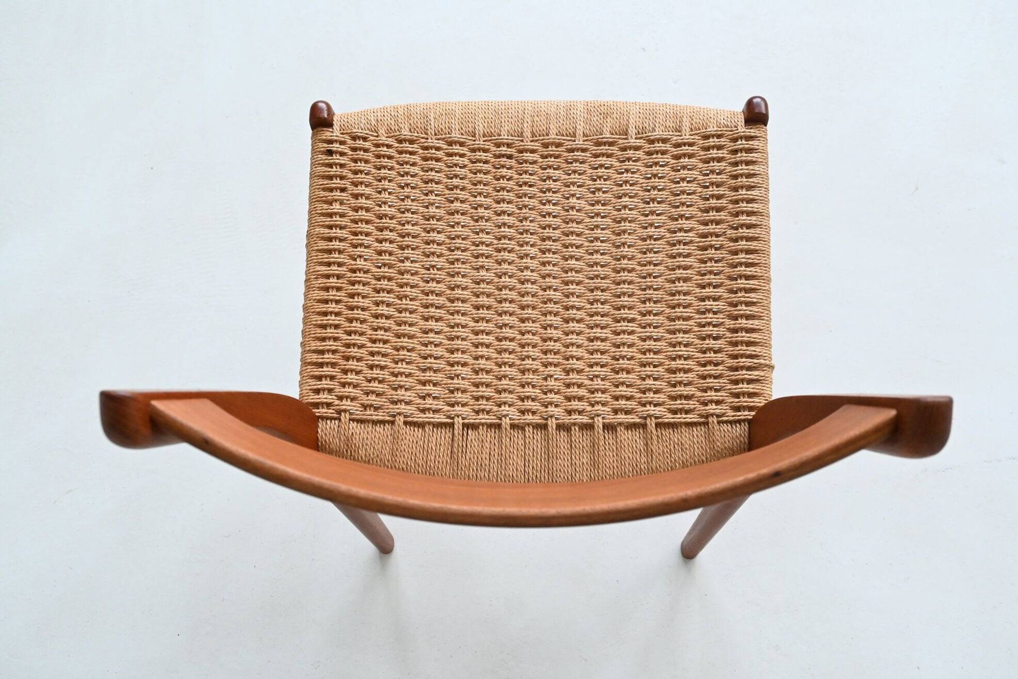 Arne Wahl Iversen set of six dining chairs in teak Glyngore Denmark 1960