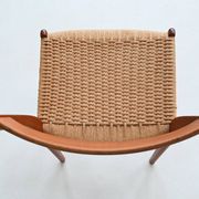 Arne Wahl Iversen set of six dining chairs in teak Glyngore Denmark 1960