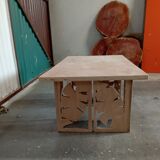 table basse feuille bois