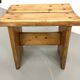 Solid pine stool