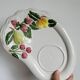 Ensemble mug et plateau barbotine