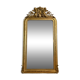 Louis Philippe mirror with a pediment featuring winged putti.