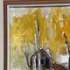 Original Swedish Oil on Canvas – "Houses and Trees in Autumn" by Pia H. Campbell