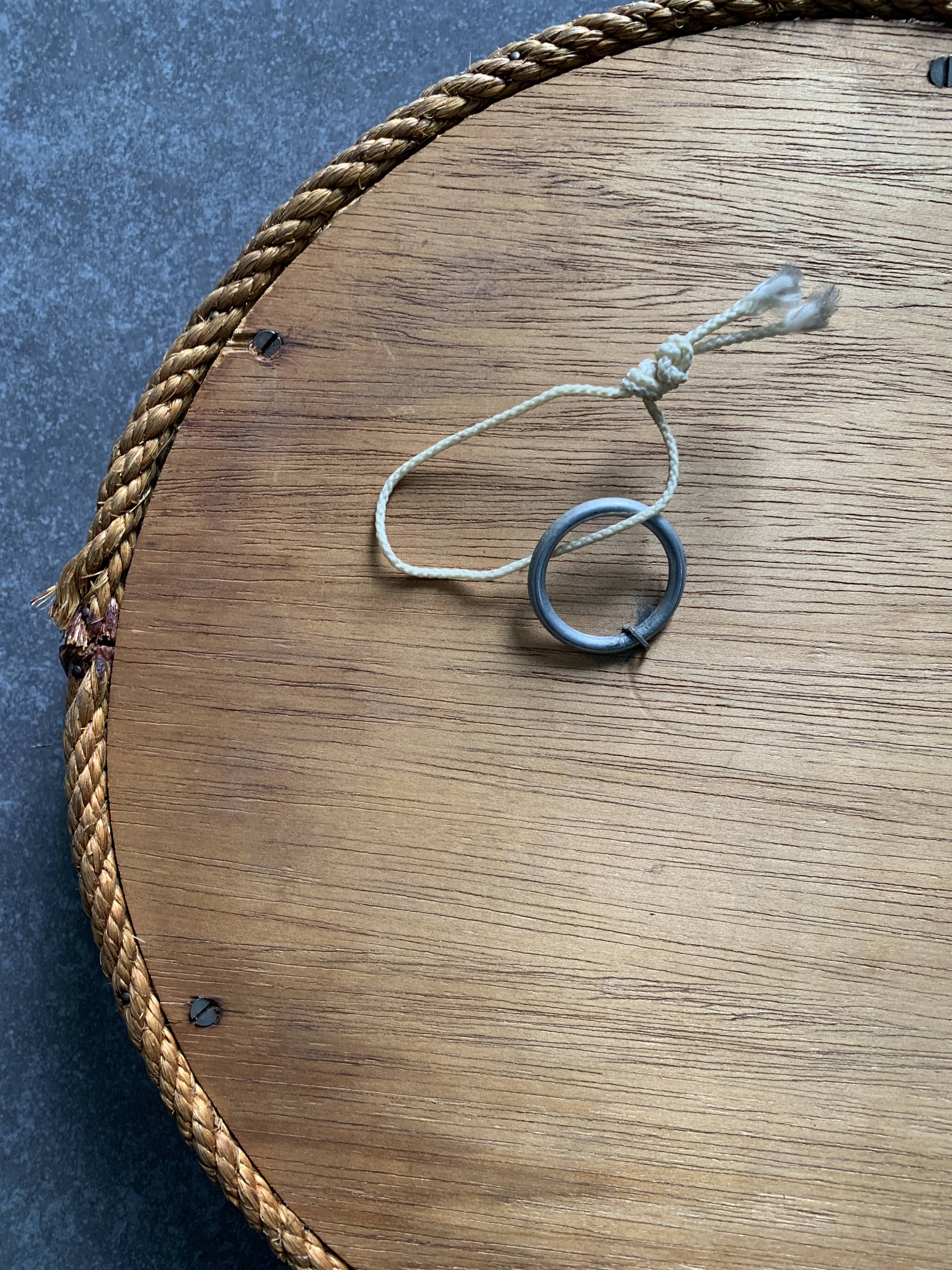 Design mirror in braided rope, 1960