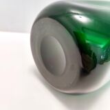 Vintage Green Hand-Blown Glass Bottle, Empoli, Italy