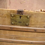 Old brass domed trunk