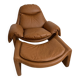 Fauteuil P60 de Vittorio Ontroini pour Saporiti, années 60