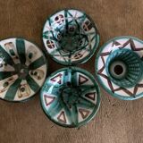 Set of 4 Robert Picault Vallauis 1960 cups