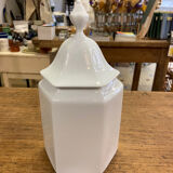 Hexagonal white porcelain box