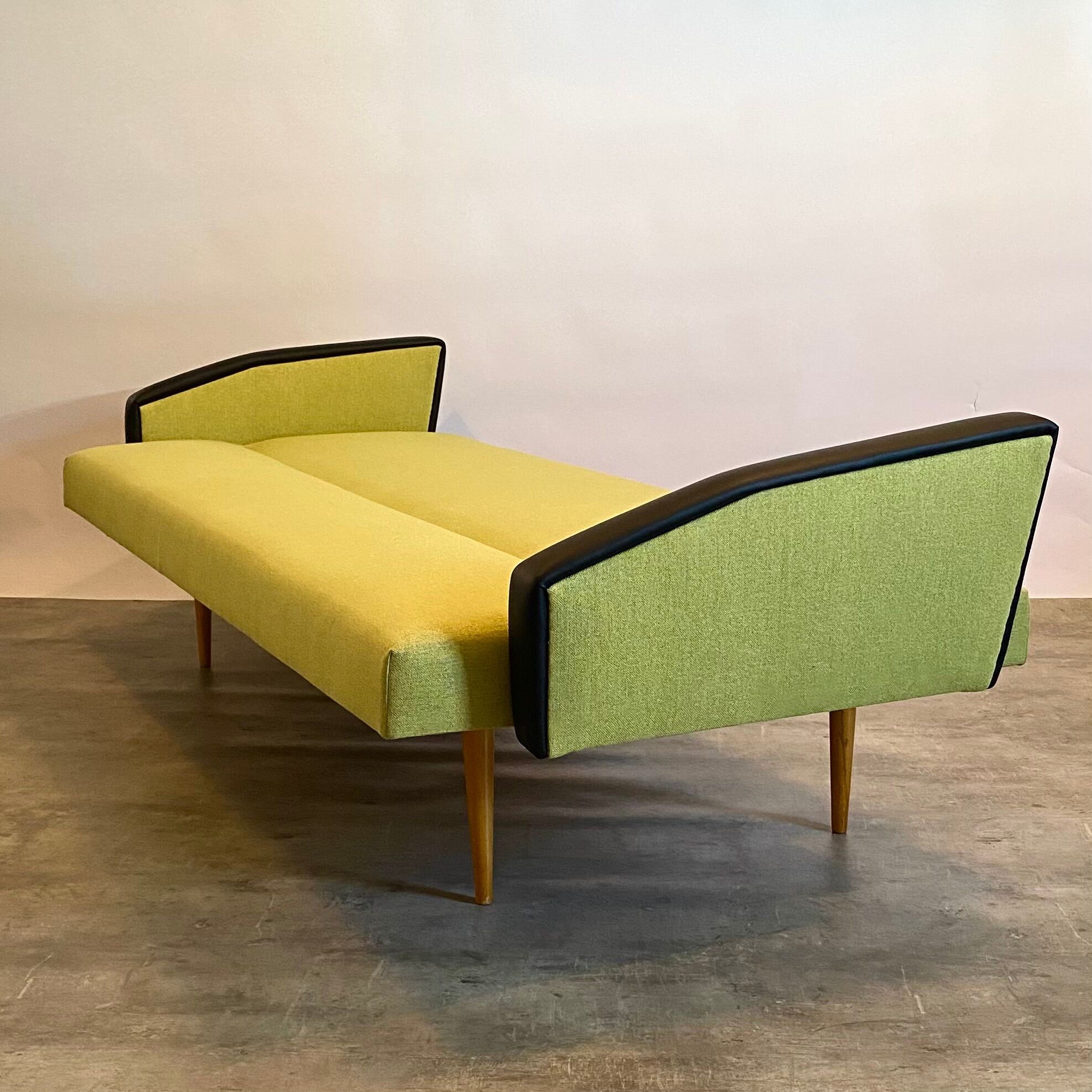 Vintage set Space Age sofa and two chairs for Drevopodnik Brno