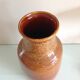 St Clement ceramic brown vase vintage 60-70s