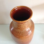 St Clement ceramic brown vase vintage 60-70s