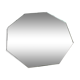 Octagonal mirror tray