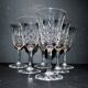 Set of 6 tarn water glasses in cut crystal from saint-louis diamond decor and points h17.5
