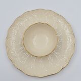 Vintage porcelain dish Lenox USA aperitif or entremets leaves in slight relief