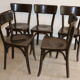 5 chairs BAUMANN N°29 brown