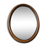 Vintage oval mirror from the 70s 47x37cm