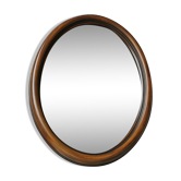 Vintage oval mirror from the 70s 47x37cm