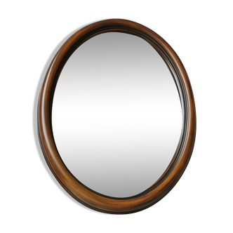 Vintage oval mirror from the 70s 47x37cm